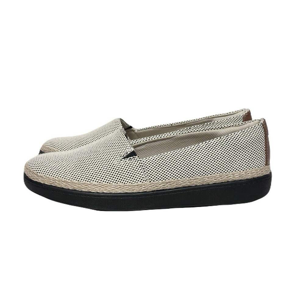 NEW Trotters Womens Size 7.5 WIDE Checkerboard Accent Espadrille Slip On Shoes - Picture 4 of 9